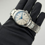 41mm Aqua Terra Captain's Watch Silver Teak Dial