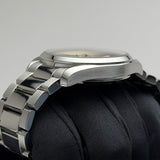 41mm Aqua Terra Captain's Watch Silver Teak Dial