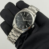 39mm Aqua Terra Steel Black Dial Auto
