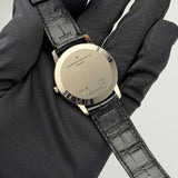 40mm 18k White Gold Manual Wind