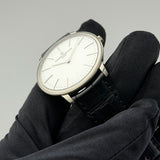 40mm 18k White Gold Manual Wind