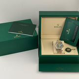 36mm Steel and 18k YG Olive Green Diamond Dial