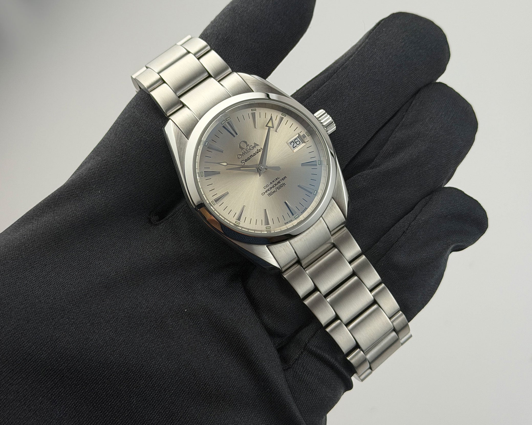 OMEGA Seamaster 腕時計 シルバー Omega Seamaster 36mm Aqua Terra Steel Silver Dial Auto 2504.30.00