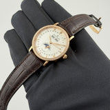 38mm Complete Calendar 18k RG Diamond Bezel