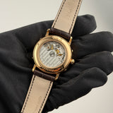 38mm Complete Calendar 18k RG Diamond Bezel