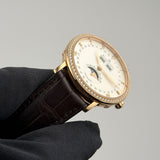 38mm Complete Calendar 18k RG Diamond Bezel