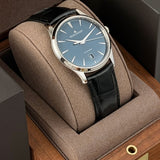39mm Master Ultra Thin Date Steel Blue Dial