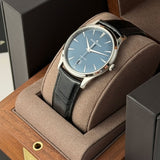 39mm Master Ultra Thin Date Steel Blue Dial