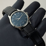 39mm Master Ultra Thin Date Steel Blue Dial