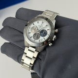 41mm Sport Chrono Ceramic Bezel White Dial