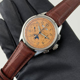 42mm B25 Datora Complete Caldendar Chrono Salmon Dial