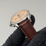 42mm B25 Datora Complete Caldendar Chrono Salmon Dial