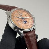 42mm B25 Datora Complete Caldendar Chrono Salmon Dial