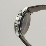 39mm Transatlantique Flyback Chrono Steel Black Dial