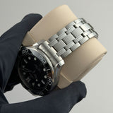 42mm Diver 300m Steel Black Dial