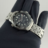42mm Diver 300m Steel Black Dial