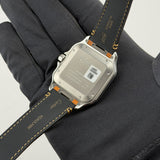 40mm Large Steel Silver Dial