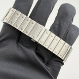 40mm Large Steel Silver Dial
