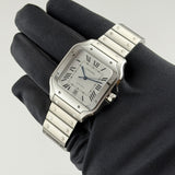 40mm Large Steel Silver Dial