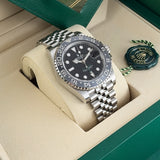 40mm Bruce Wayne Black & Grey Bezel  Jubilee
