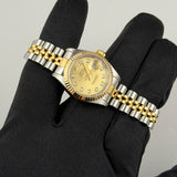 26mm Vintage Steel & 18k YG Champagne Diamond Dial
