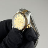 26mm Vintage Steel & 18k YG Champagne Diamond Dial