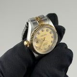 26mm Vintage Steel & 18k YG Champagne Diamond Dial