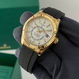 42mm Oysterflex 18k YG White Dial