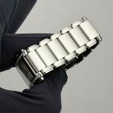 25mm Diamond Bezel Steel White Diamond Dial