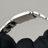 25mm Diamond Bezel Steel White Diamond Dial