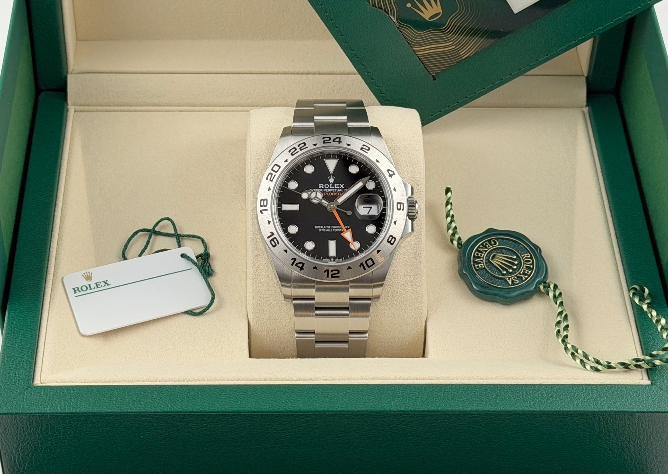 Rolex Explorer II 42mm Black Dial Orange Hand Caliber 3285 226570