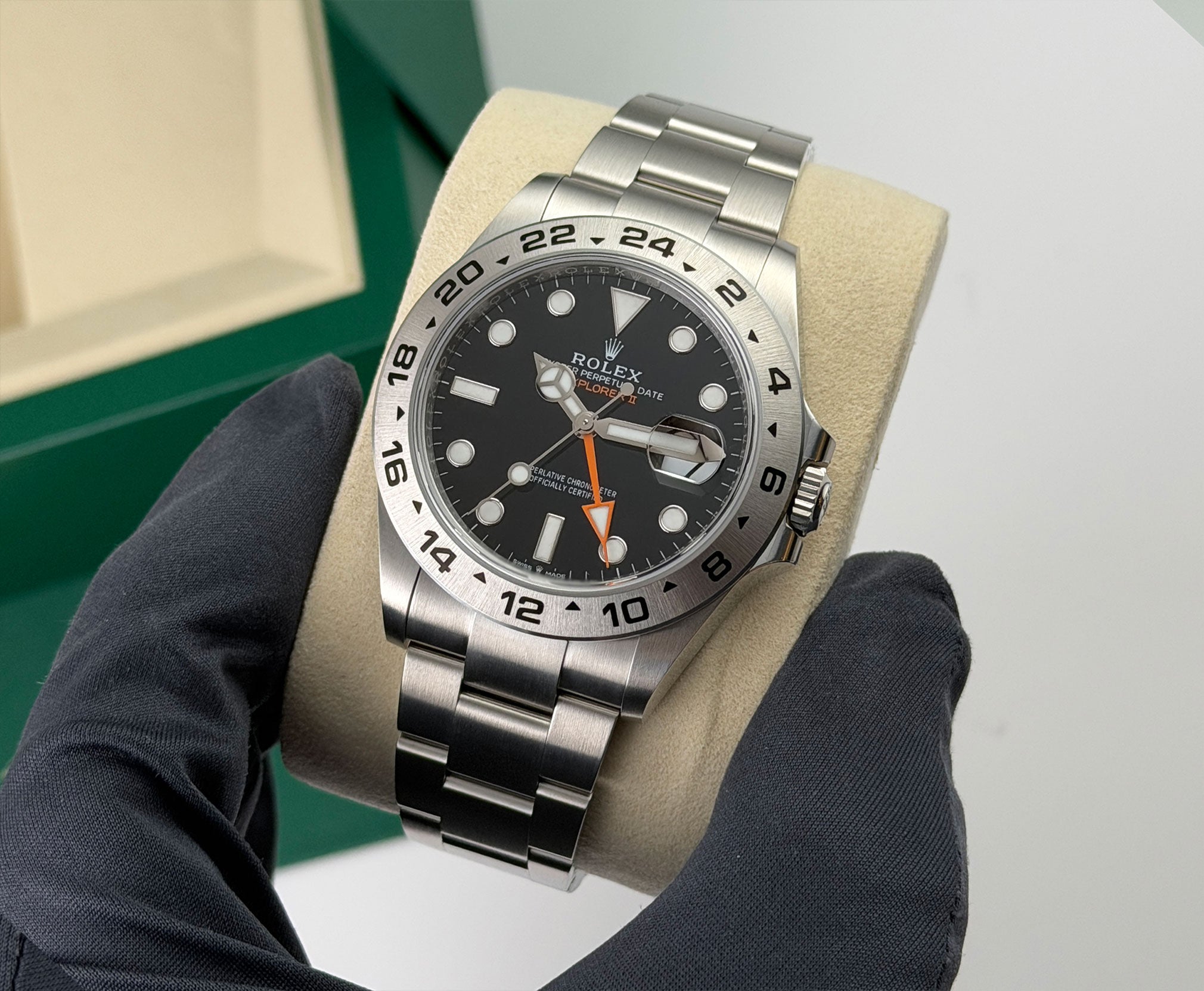 Rolex Explorer II 42mm Black Dial Orange Hand Caliber 3285 226570