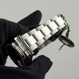 36mm Steel Black Diamond Dial Fluted Bezel Oyster