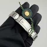 36mm Steel Black Diamond Dial Fluted Bezel Oyster