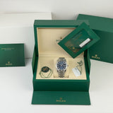41mm Steel Blue Diamond Dial Fluted Bezel Jubilee