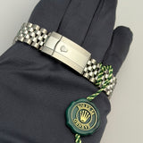 41mm Steel Blue Diamond Dial Fluted Bezel Jubilee