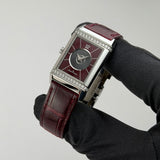 24mm Duetto Diamonds Auto Silver Ivy Red