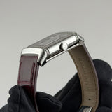 24mm Duetto Diamonds Auto Silver Ivy Red