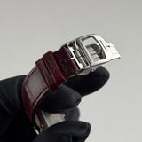 24mm Duetto Diamonds Auto Silver Ivy Red