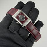 24mm Duetto Diamonds Auto Silver Ivy Red