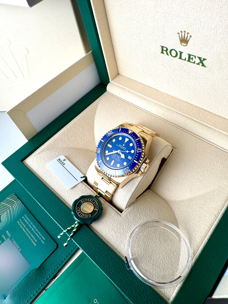 44mm 18k Yellow Gold Blue Dial