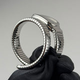 35mm Tubogas Single Spiral Steel Black Dial