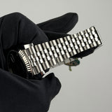 41mm Steel Rhodium Diamond Dial Fluted Bezel Jubilee