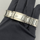 36mm Fluted Bezel Steel White Roman Dial