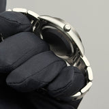 34mm Vintage Date Engine Turned Bezel Silver Dial