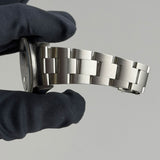34mm Vintage Date Engine Turned Bezel Silver Dial