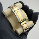 36mm Steel and 18k YG Olive Green Diamond VI & IX Dial Oyster