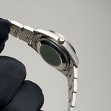 34mm Vintage Date Engine Turned Bezel Blue Dial