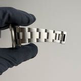34mm Vintage Date Engine Turned Bezel Blue Dial