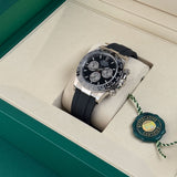 40mm 18k White Gold Ceramic Bezel Black Dial Oysterflex Caliber 4131